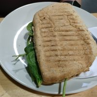 Vegetarian panni at Milk Away in Sevilla
