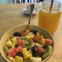 Fresh fruits   at Milk Away in Sevilla
