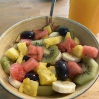 Fresh fruits bowl  at Milk Away in Sevilla