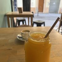 Orange juice  at Milk Away in Sevilla