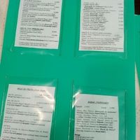 full menu at Milk Away in Sevilla