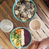 Açai and Nutella bowl at Milk Away in Sevilla