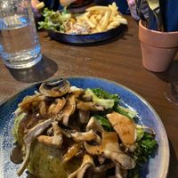 Wild mushroom and mash  at Woodland Creatures in Edinburgh