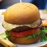 Moving Mountains burger at Woodland Creatures in Edinburgh