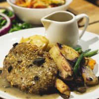 Vegan Sunday roast at Woodland Creatures in Edinburgh