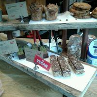 Vegan chocolate orange brownie and chocolate rice cakes at Filmore and Union - Central Station in Newcastle Upon Tyne