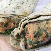 Falafel wrap  at Filmore and Union - Central Station in Newcastle Upon Tyne