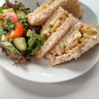 chickpea sandwich at Lulu's Diner in South Queensferry