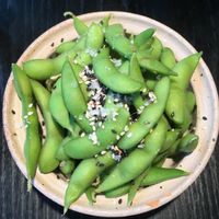 Edamame beans at Karma Sushi in Aalborg