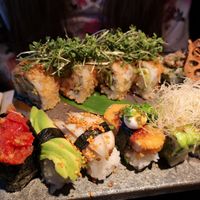 The vegan menu at Karma Sushi in Aalborg