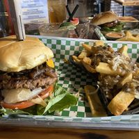 Kein Fleisch with vegan poutine.  The best burger in existence   at The Ice Haus in Murray
