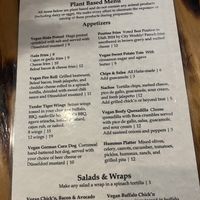 Fully vegan front and back menu— they ask at the door what kind of menu you need ✅  at The Ice Haus in Murray
