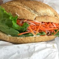 Bahn Mi Sandwich with Chickenless Saute  at Loving Hut - University in Tempe