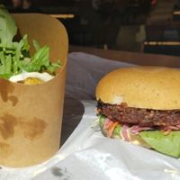 The Hammer Burger and Potatoes at The Plant in Stockholm