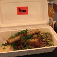 piston peas and hummus at The Plant in Stockholm