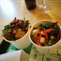 :) side to the burger at The Plant in Stockholm