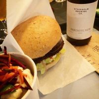 Cheesy butger at The Plant in Stockholm