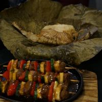 'meat' skewers at Tien Hiang in Paris