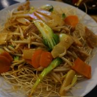 Crusty noodles.  at Tien Hiang in Paris