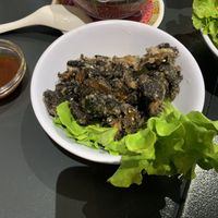 Fried mushrooms   at Tien Hiang in Paris