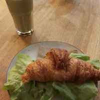 Vegan Fish Croissant at Two Planets in Berlin