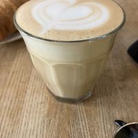 Small cappuccino with oat milk  at Two Planets in Berlin