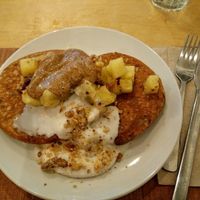 vegan pancakes at Yogism - George's Street Arcade in Dublin