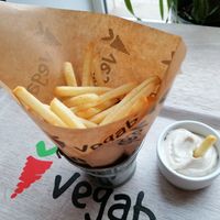 Fries with mayo at Vegab in Krakow