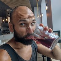 Hibiscus lemonade 🖖😋♥️ at Vegab in Krakow