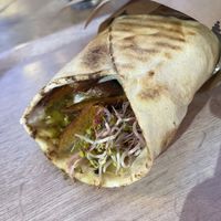 Aloha vegab with mango sauce and pineapple   at Vegab in Krakow