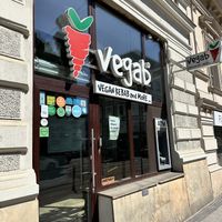 Outside the restaurant   at Vegab in Krakow