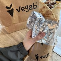 Vegan kebabb  at Vegab in Krakow