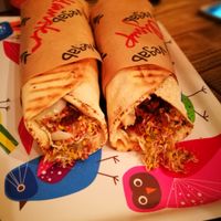 two vegabs, about to be devoured  at Vegab in Krakow