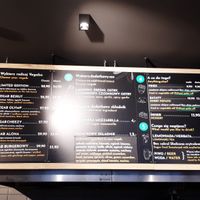 Huge main menu at Vegab in Krakow