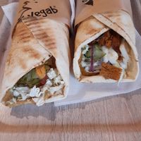 Aloha and Beirut. Both incredible and filling (even standard sizes). at Vegab in Krakow