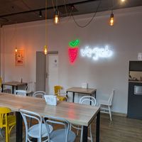 Seating at Vegab in Krakow