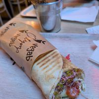 Aloha kebab and fries   at Vegab in Krakow