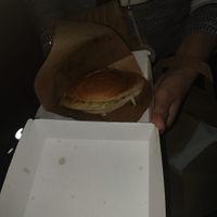 Takeaway burger at Vegab in Krakow