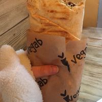 Massive portion size (this was the regulat size)  at Vegab in Krakow