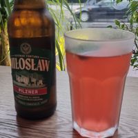 Rhubarb lemonade at Vegab in Krakow