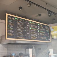 The menu at Vegab in Krakow