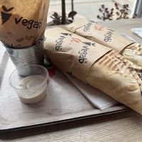 Fries with garlic mayo   at Vegab in Krakow
