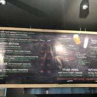 Menu board
 at Vegab in Krakow
