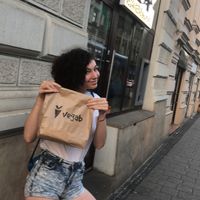 Cute bag when you take away  at Vegab in Krakow