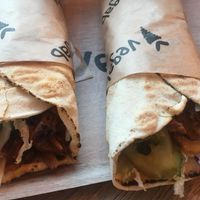 Vegan kebab at Vegab in Krakow