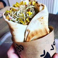 Hamster kebab - peanut and coconut sauce  at Vegab in Krakow