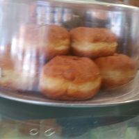 Vegan jam doughnuts at Trang Bakery and Cafe in Collingwood