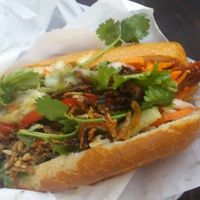 Vegan roast duck roll at Trang Bakery and Cafe in Collingwood