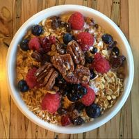 Toasted Granola in Homemade Nut Milk at Nectar in Asheville