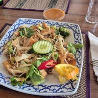 Pad thai vegan at Krua Thai in Malmo